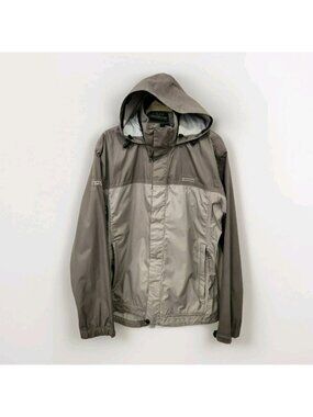 Kathmandu NGX 2.5 Gray Zip Up Hooded Waterproof Rain Jacket Men’s Size Medium